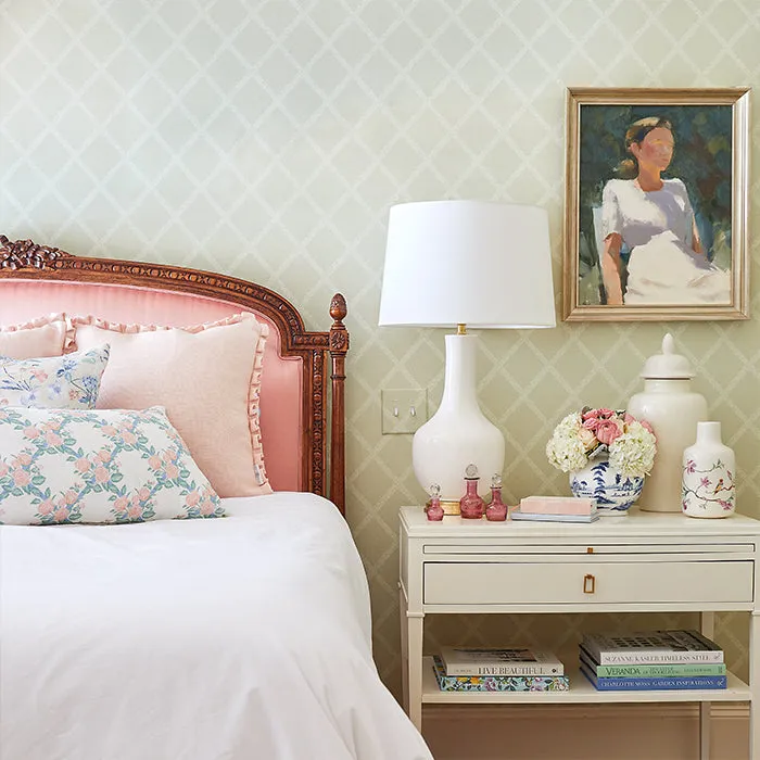 Beth Box Pleat Pillow in Peach