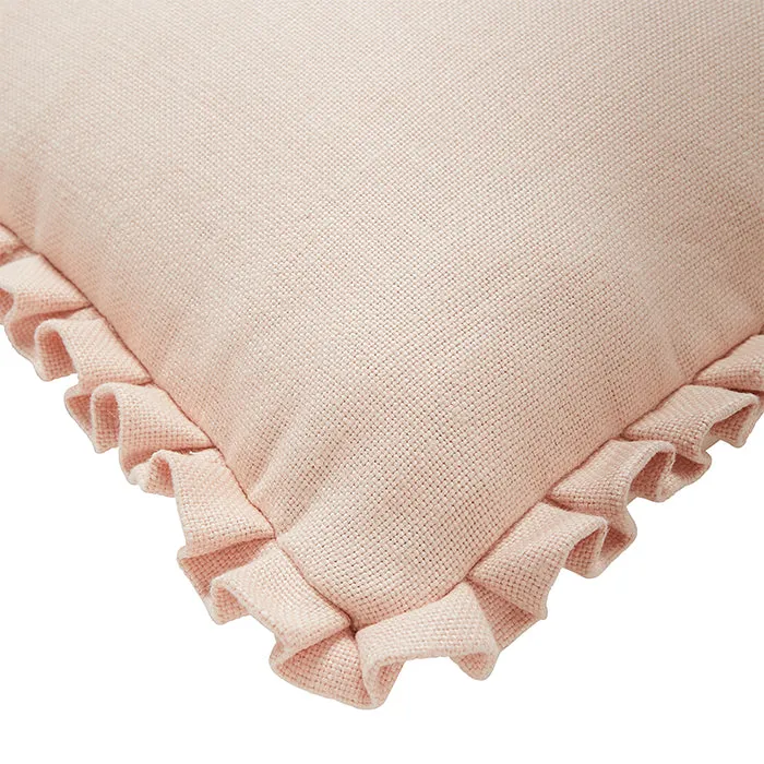 Beth Box Pleat Pillow in Peach