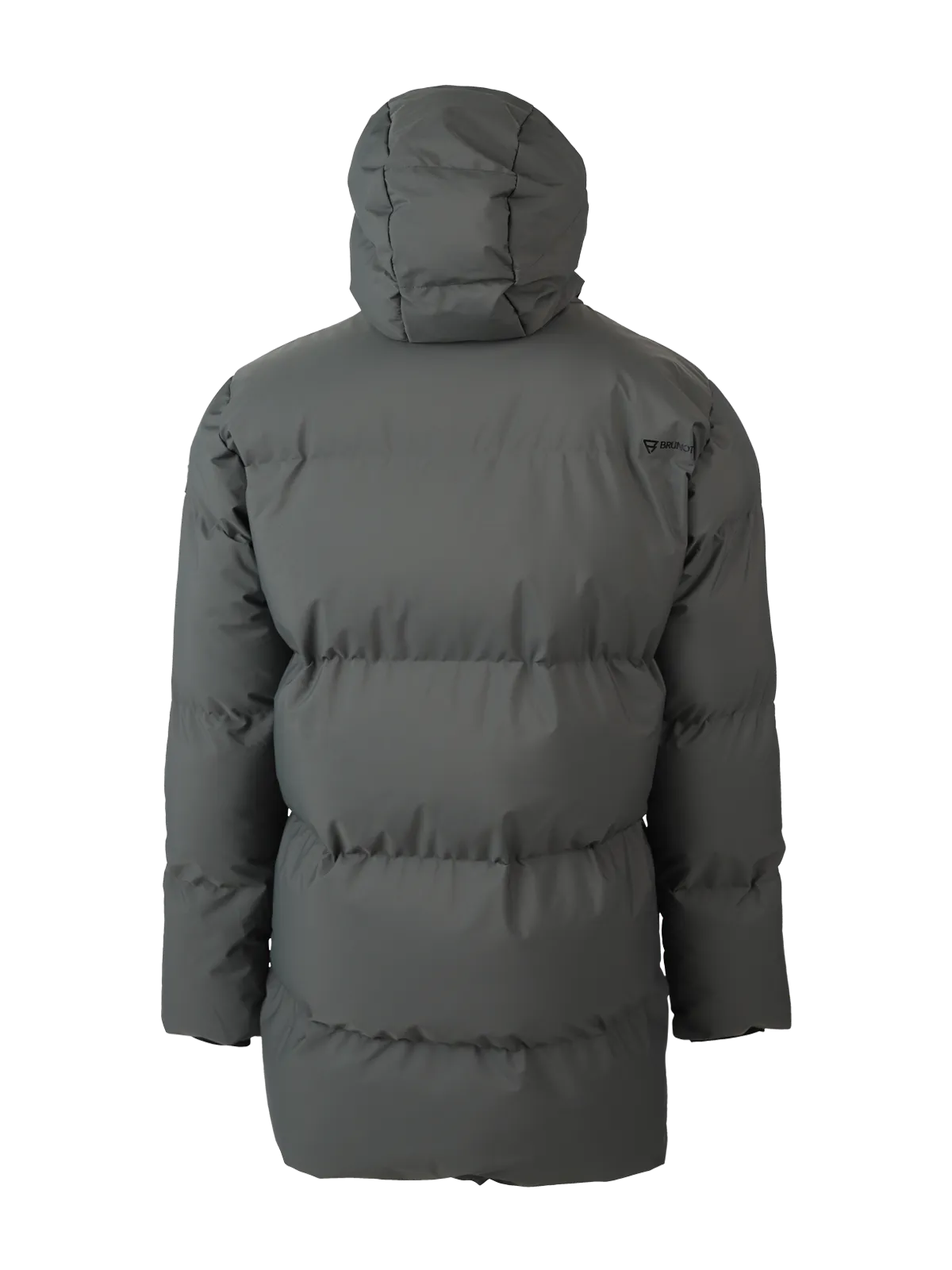 Bigmain Men Long Puffer Jacket | Mud Green