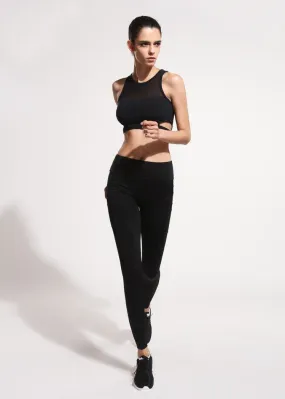 Black Mesh with Pockets