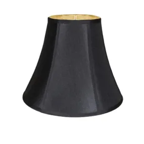 Black Silk Bell Lamp Shades, 7x14x10