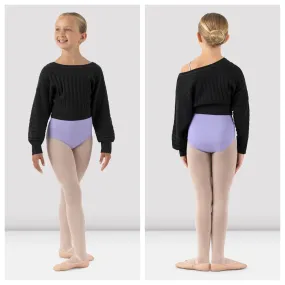 Bloch - Jasmin Knit Crop Sweater - Child (CZ1189) - Black (GSO)