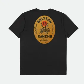 BRIXTON RANCHO S/S T-SHIRT BLACK