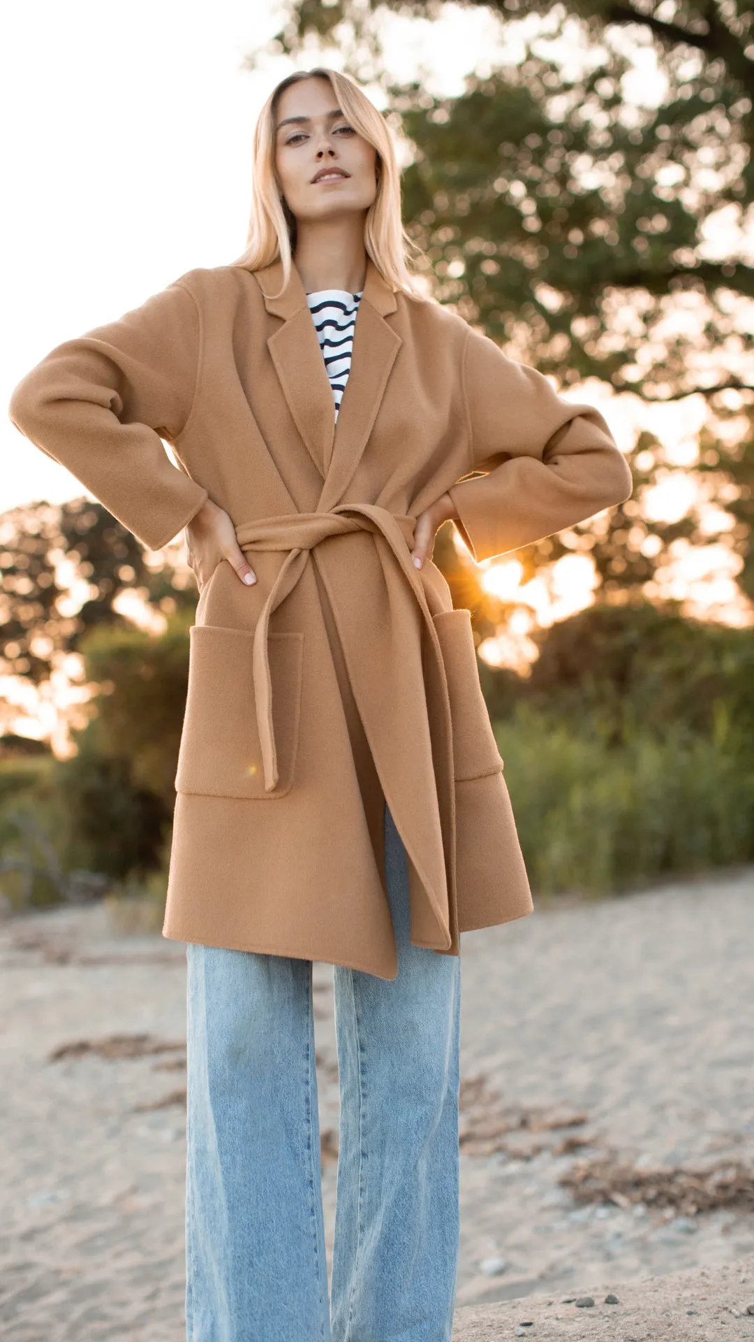 Bryn Wool Coat - Camel
