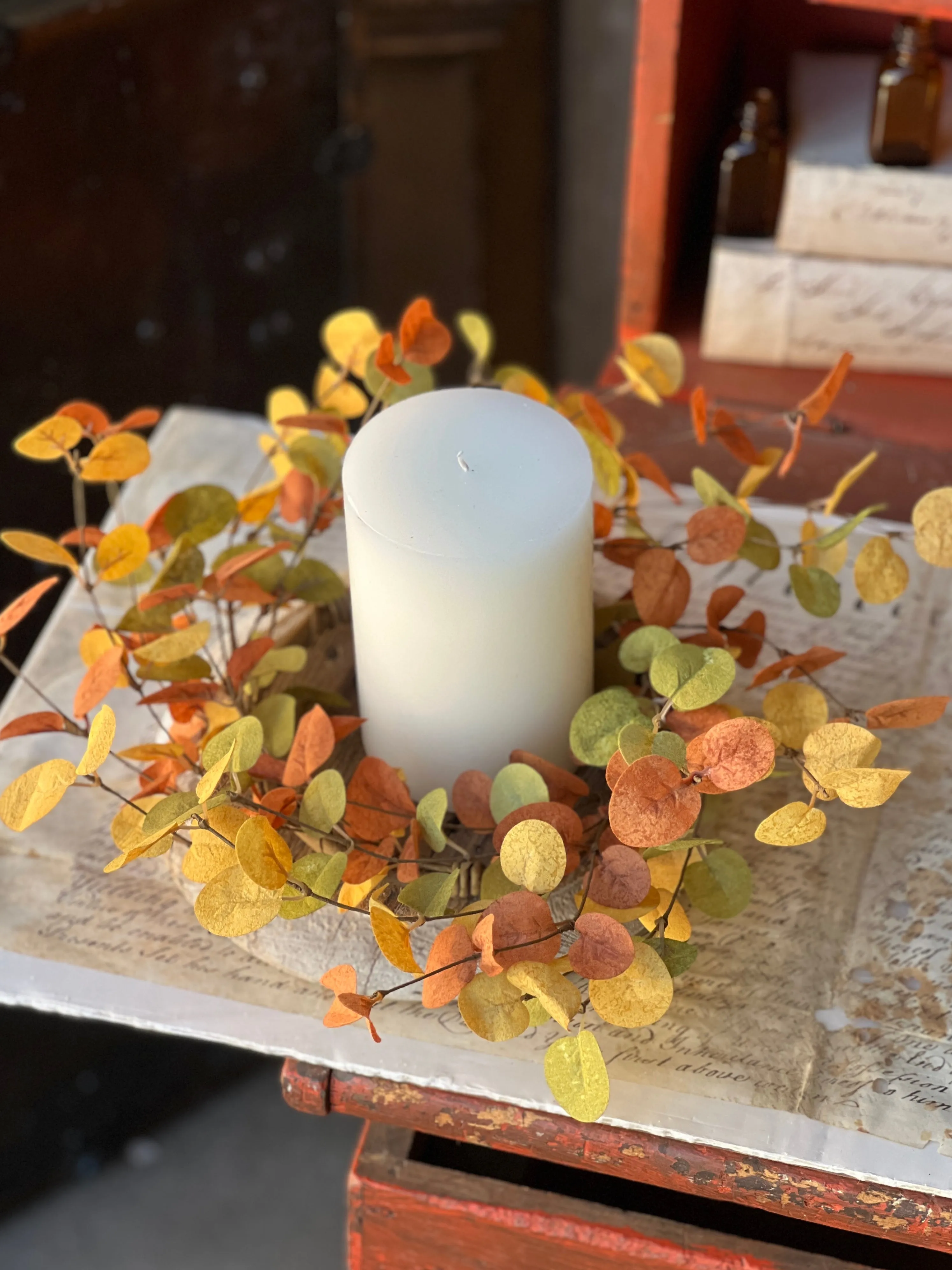 Carnival Eucalyptus Candle Ring | 15"