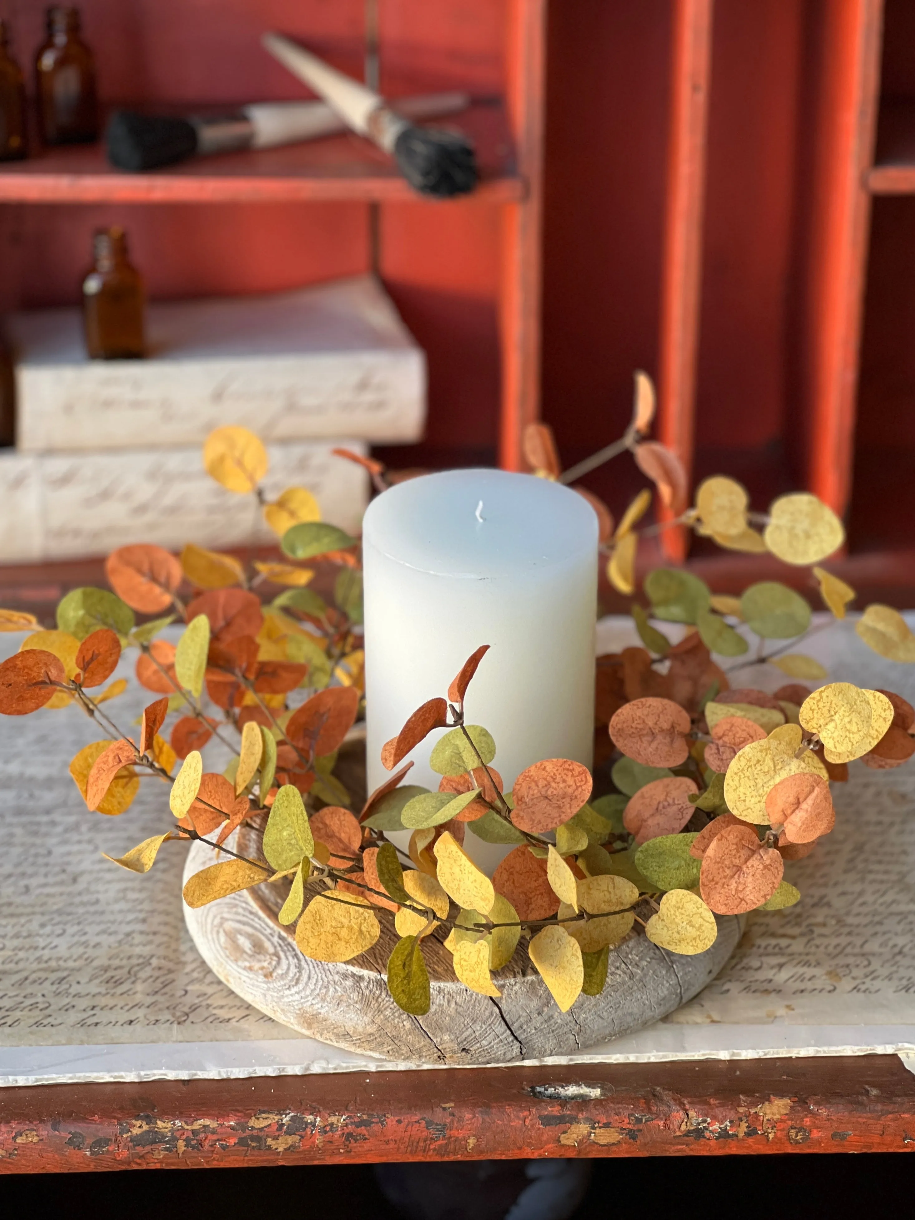 Carnival Eucalyptus Candle Ring | 15"
