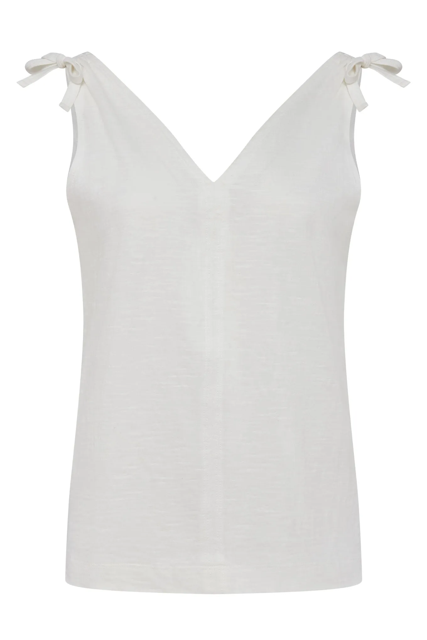 Celia Sleeveless Top Off White