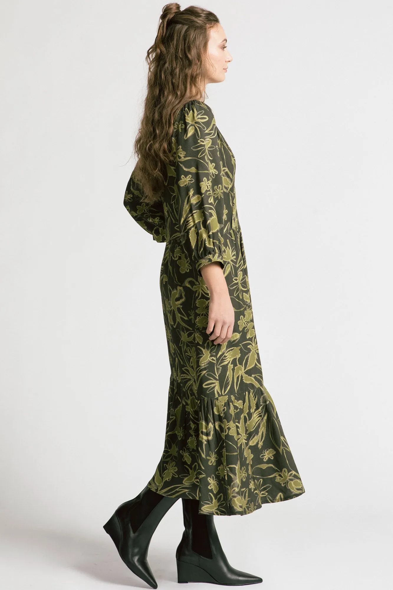Chatterley Dress Olive