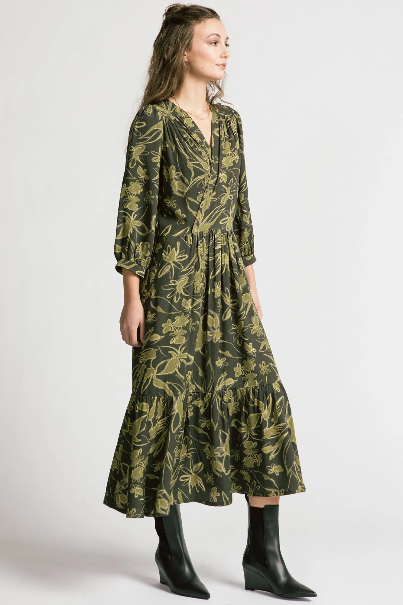 Chatterley Dress Olive