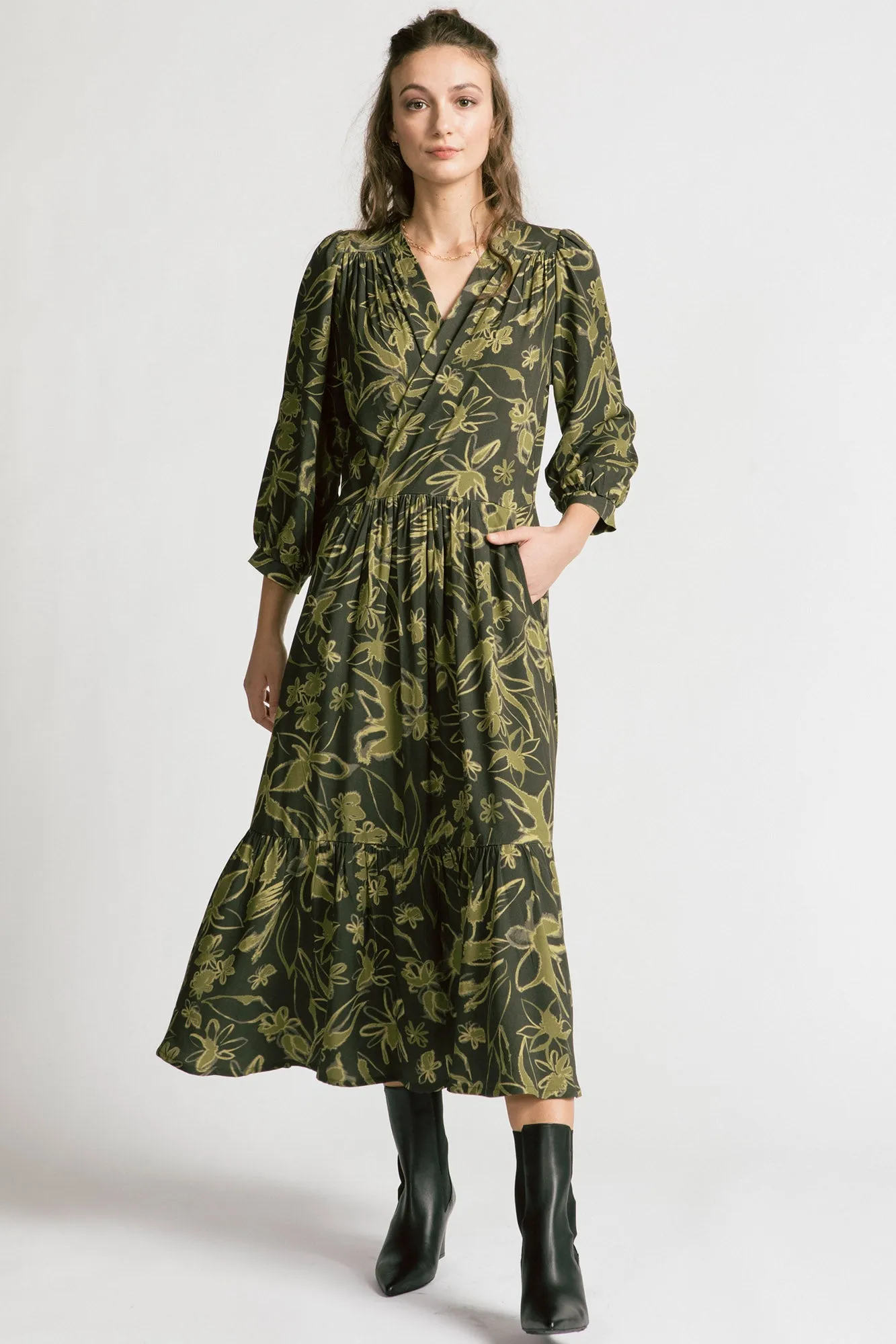 Chatterley Dress Olive