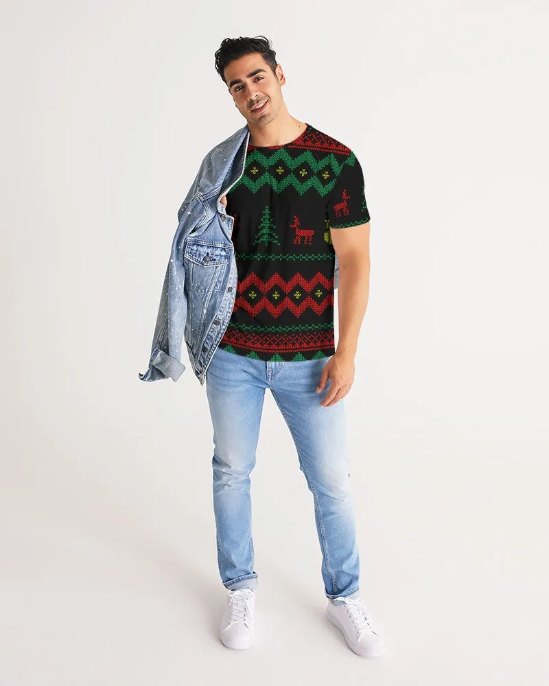 Christmas Merry Sweatshirt (Sweater) Black Men's Tee
