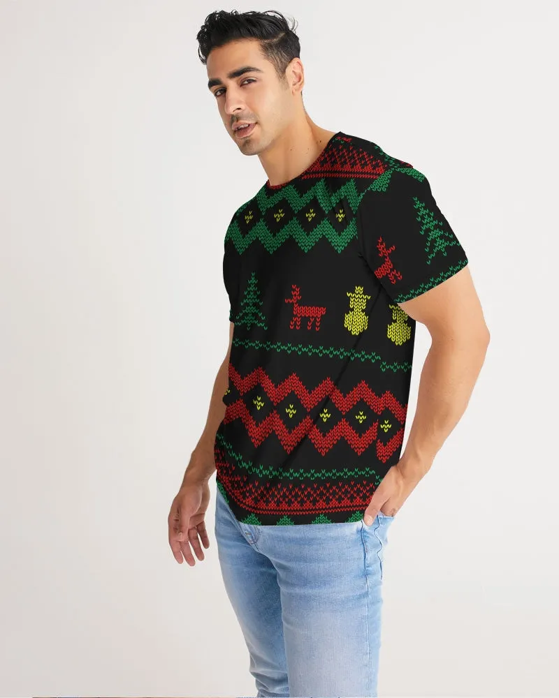 Christmas Merry Sweatshirt (Sweater) Black Men's Tee