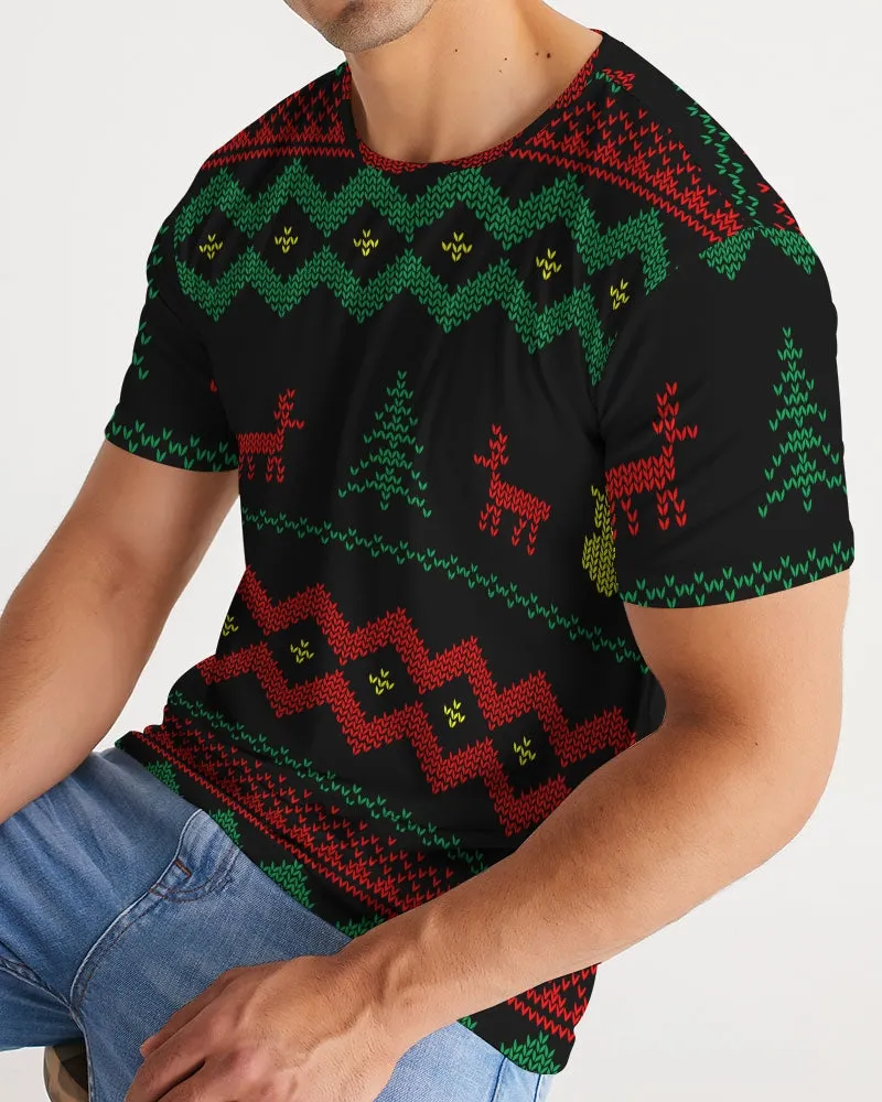 Christmas Merry Sweatshirt (Sweater) Black Men's Tee