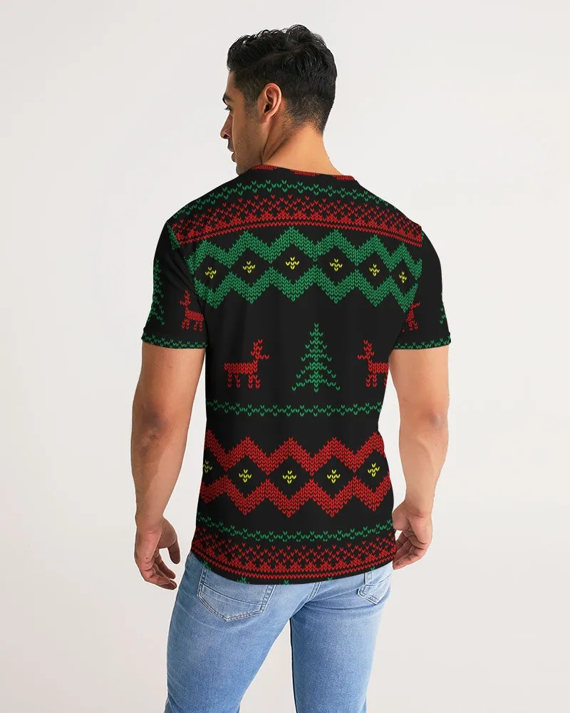 Christmas Merry Sweatshirt (Sweater) Black Men's Tee