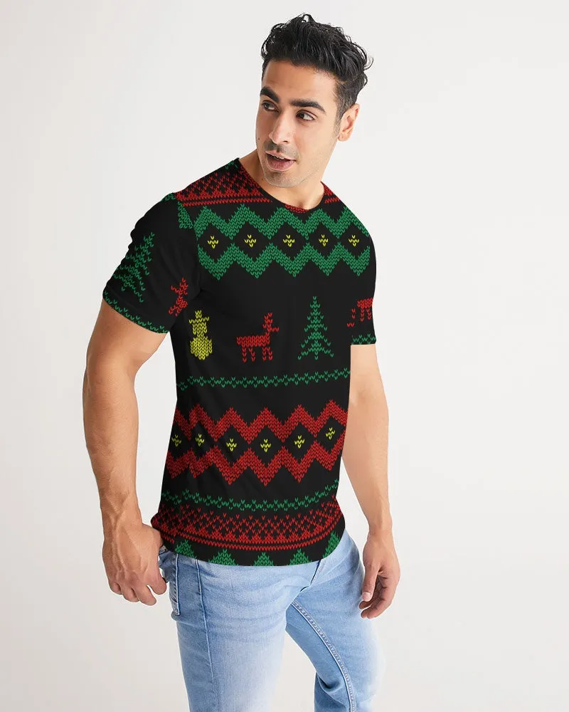 Christmas Merry Sweatshirt (Sweater) Black Men's Tee