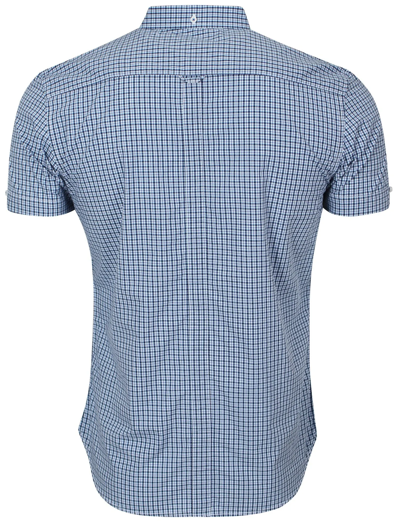 Cicero Gingham Shirt in Blue - Le Shark