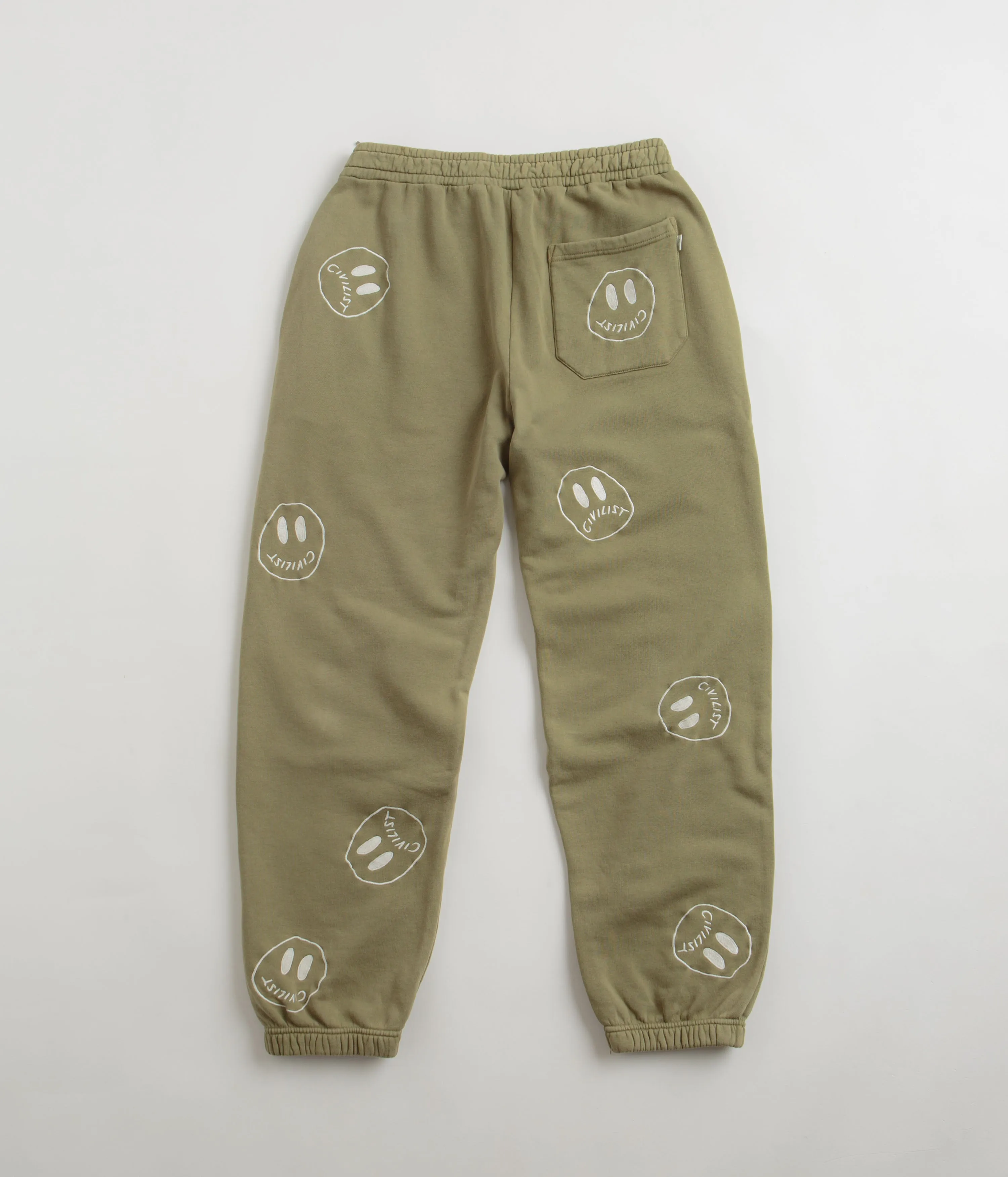 Civilist Allover Smiler Joggers - Olive
