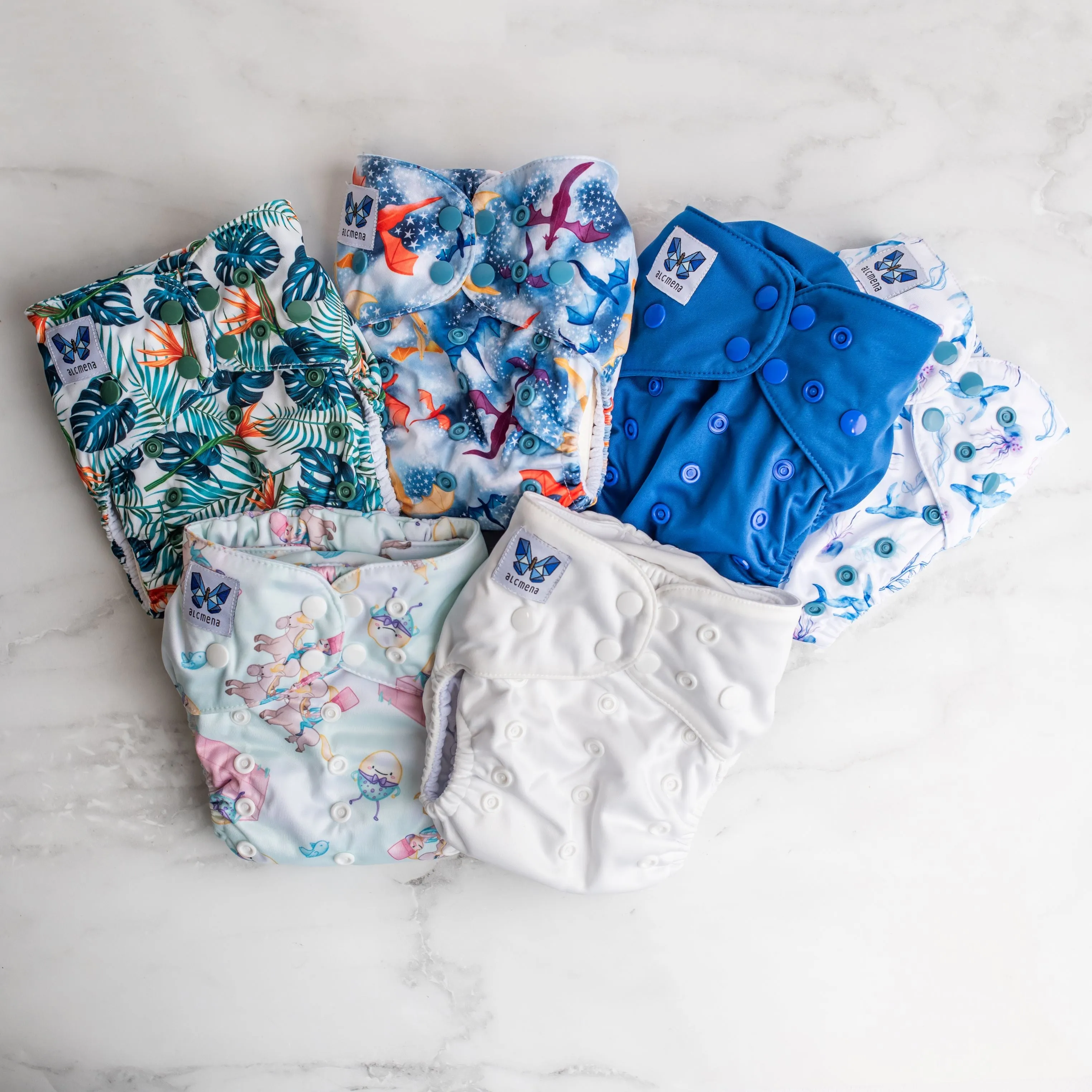 Classic Reusable Nappies | 6x Bundle