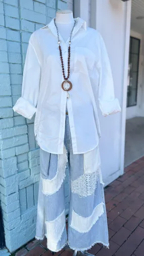 Classic White Button Down Shirt