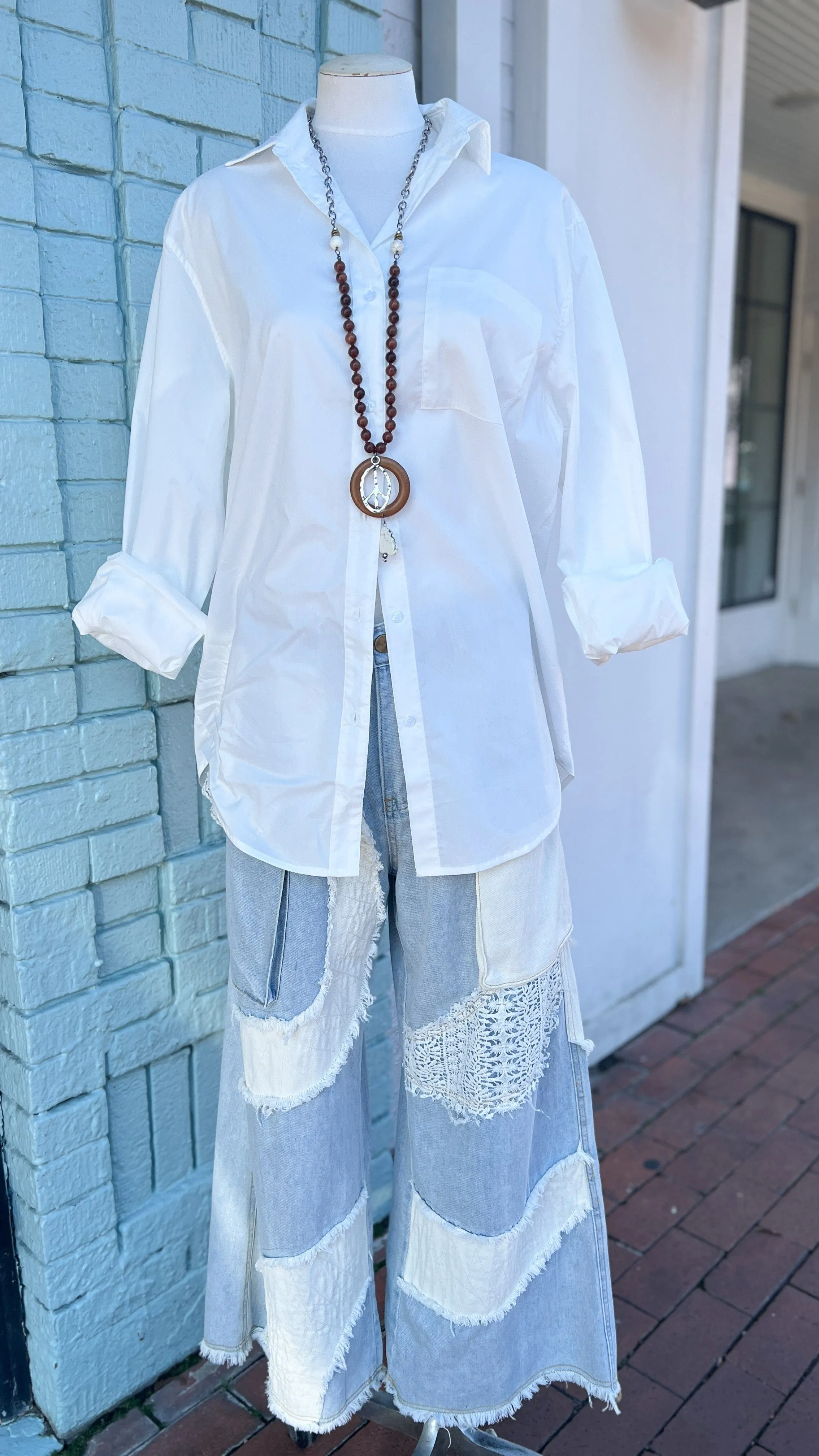 Classic White Button Down Shirt