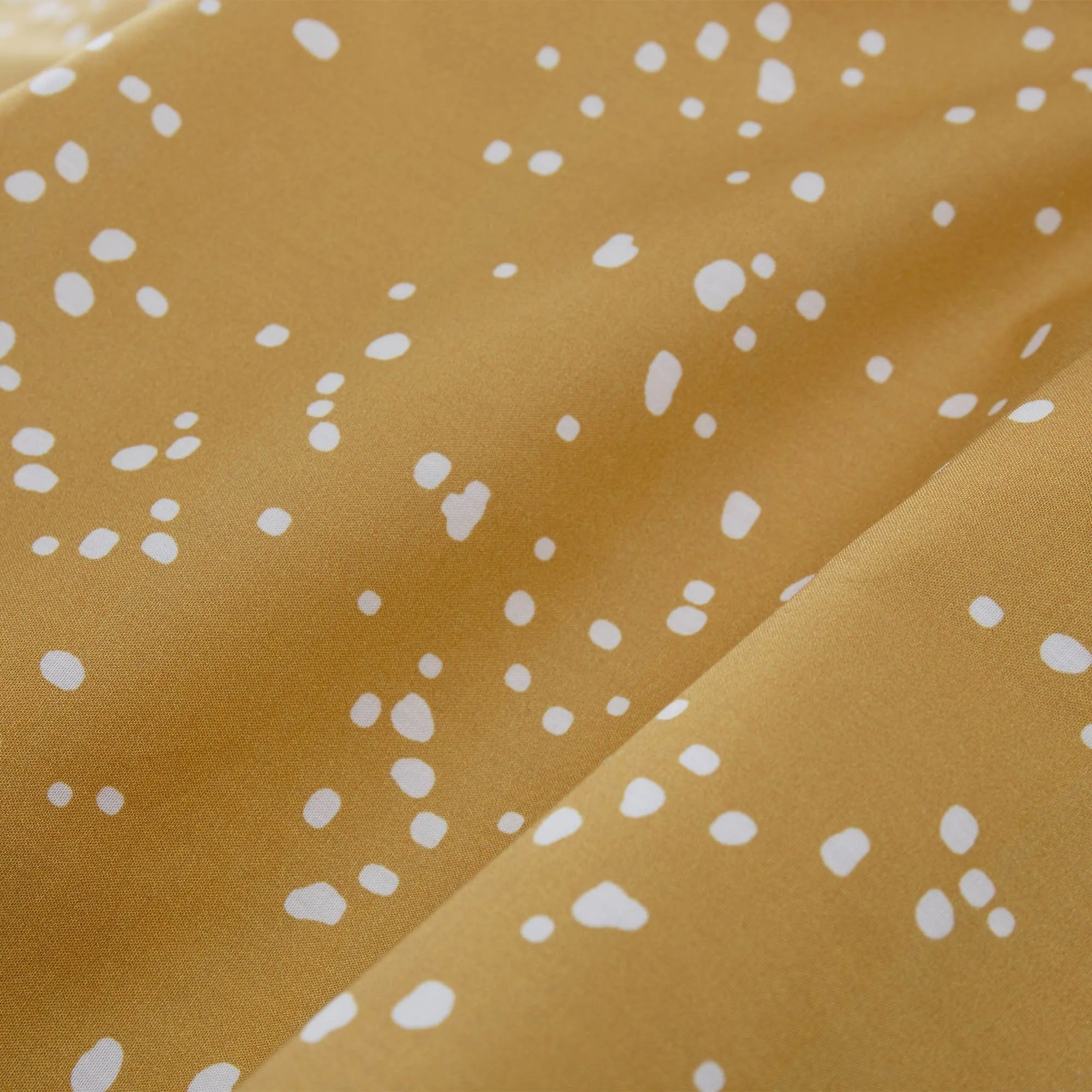 Connemara Percale Bedding [Mustard/White]