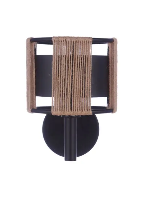 Craftmade 59061-FB Kensey Rope Wrapped Wall Sconce in Flat Black