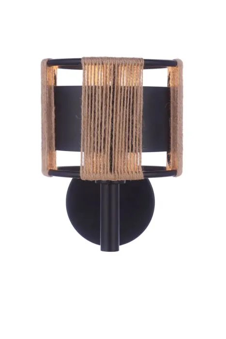Craftmade 59061-FB Kensey Rope Wrapped Wall Sconce in Flat Black