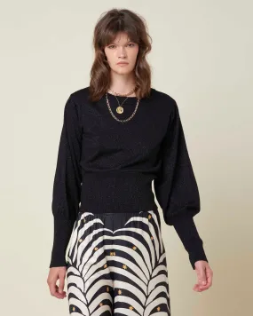 Crop sweater wide sleeves