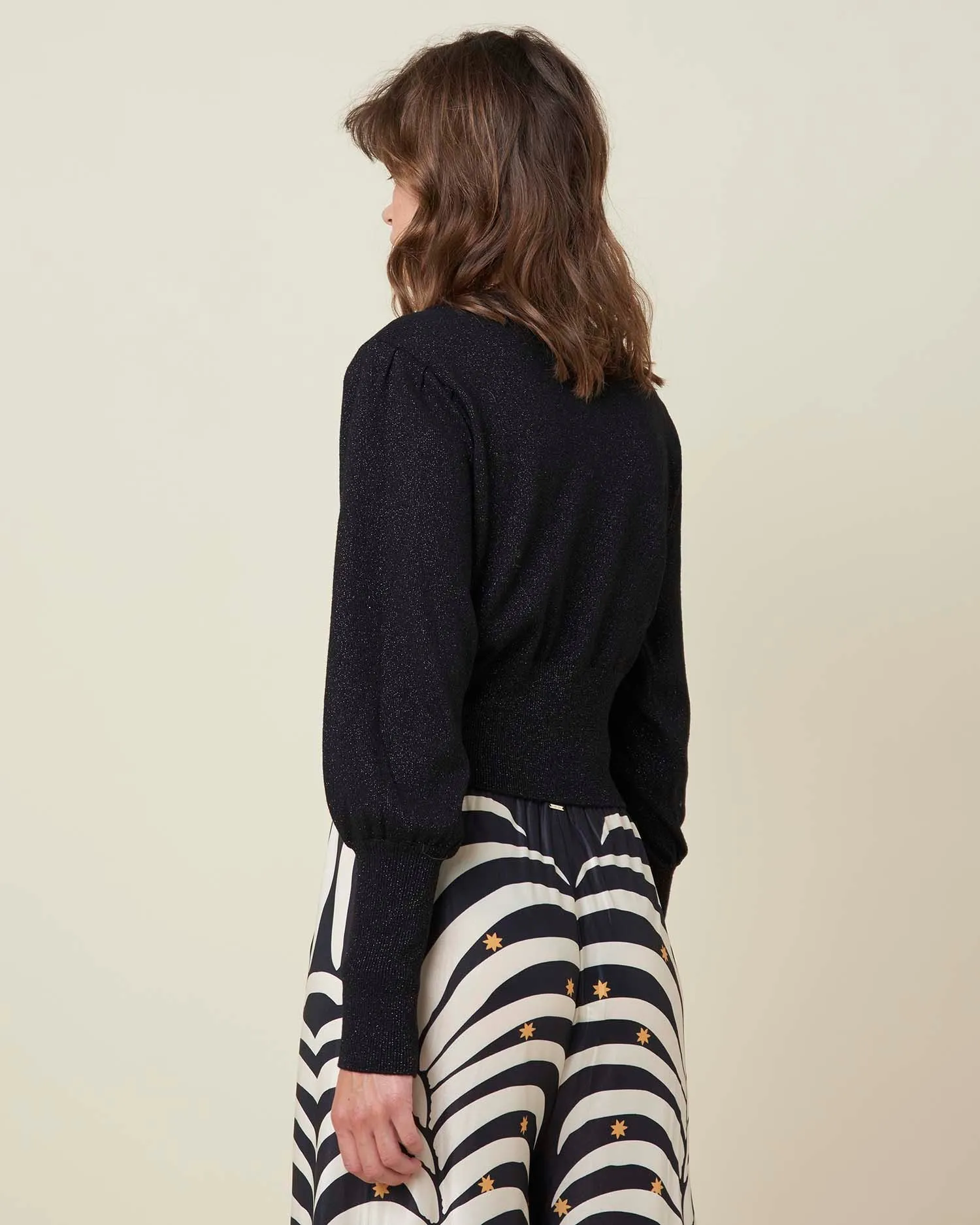 Crop sweater wide sleeves