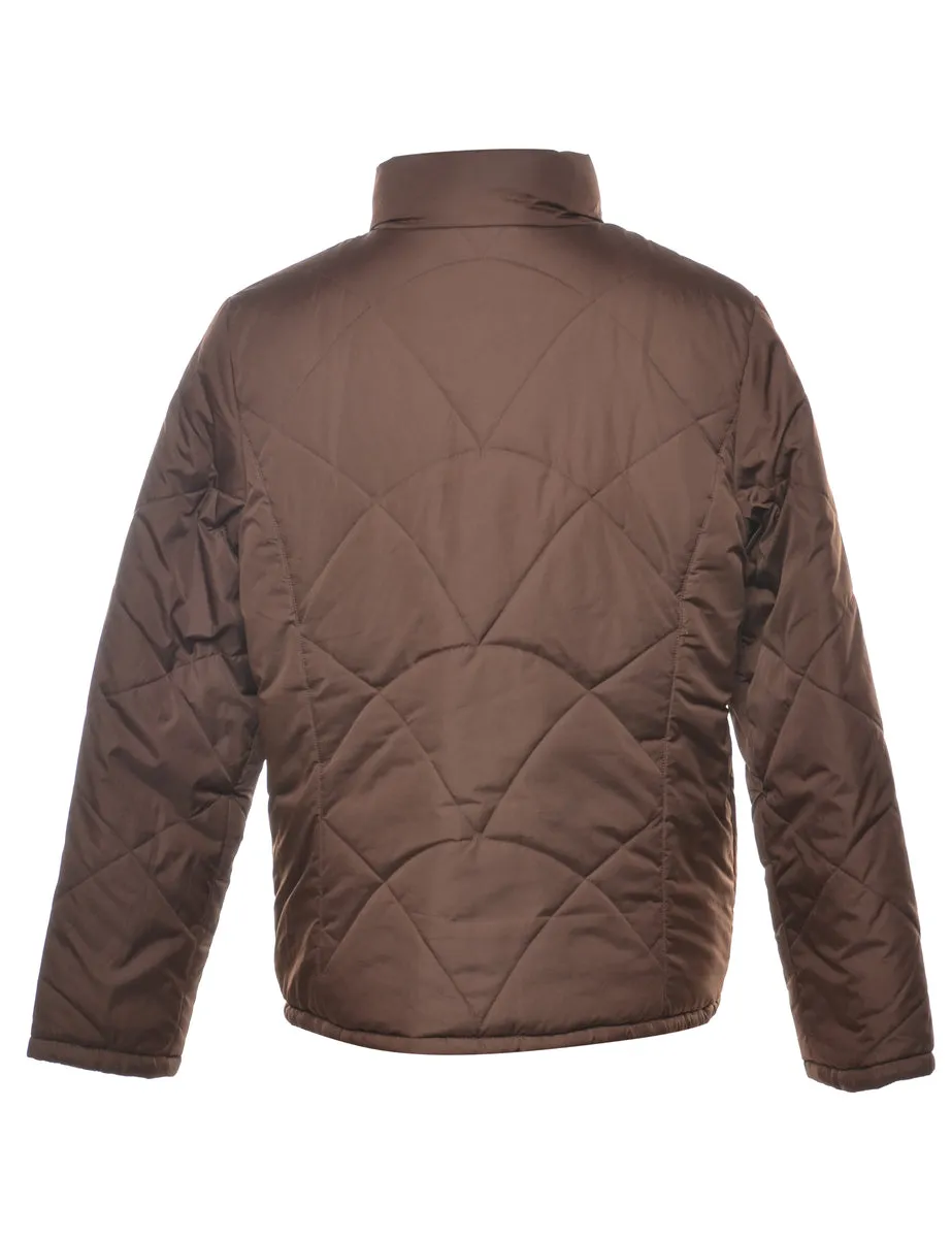 Dark Brown Puffer Jacket - L