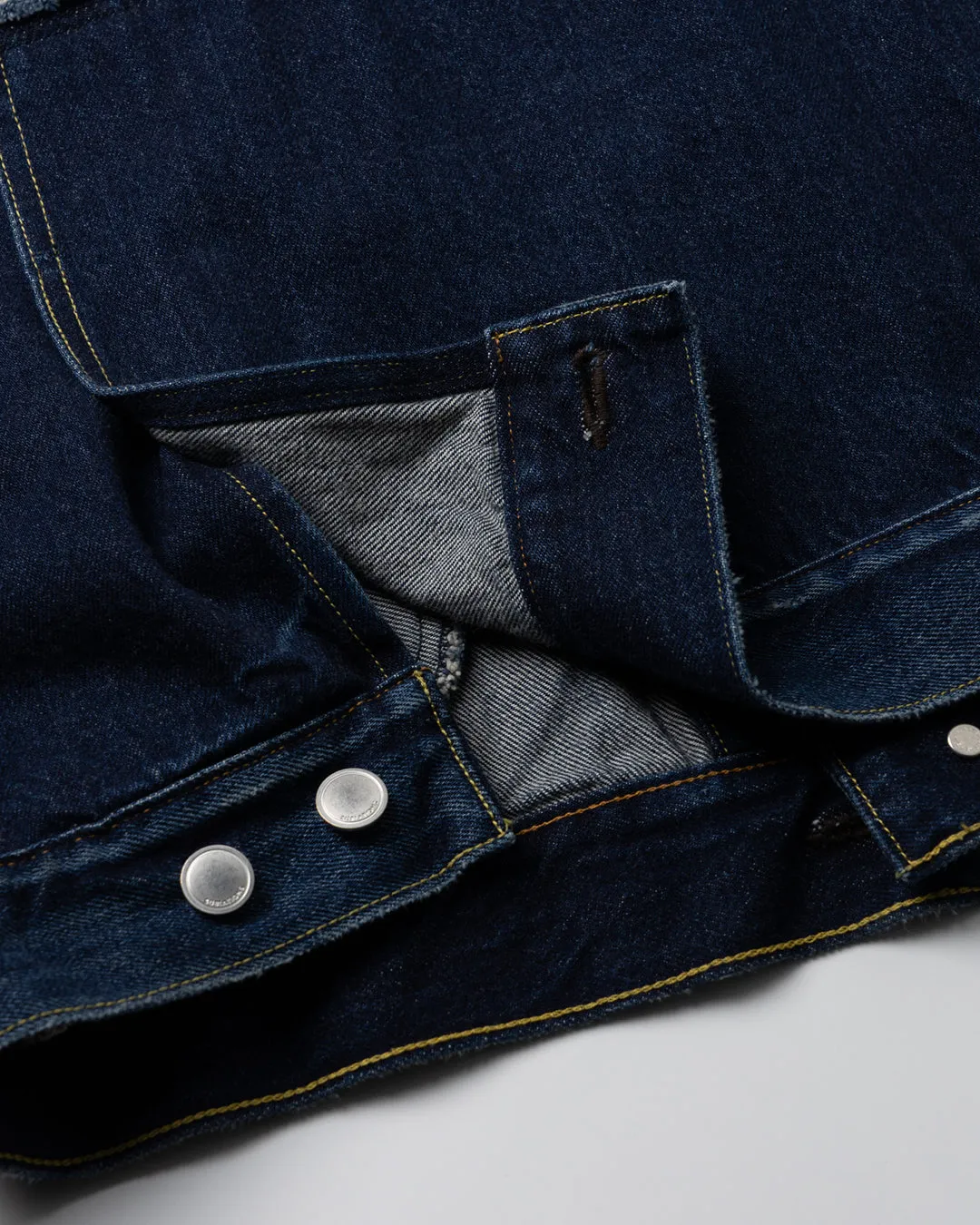 DENIM DOCKING TAILORED VEST .10【GLEN CHECK/INDIGO】
