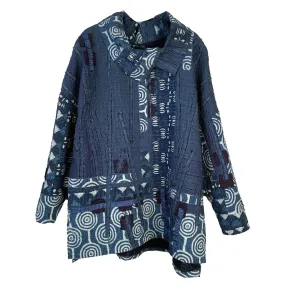 Diane Prekup Tunic, Haiku, Indigo/White, L
