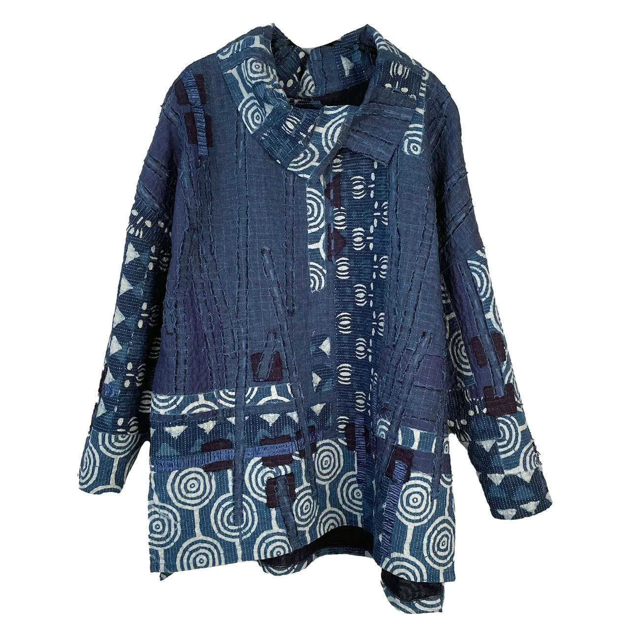 Diane Prekup Tunic, Haiku, Indigo/White, L