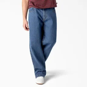 Dickies Skateboarding Wingville Denim Pants Loose Fit Stonewashed Vintage Blue