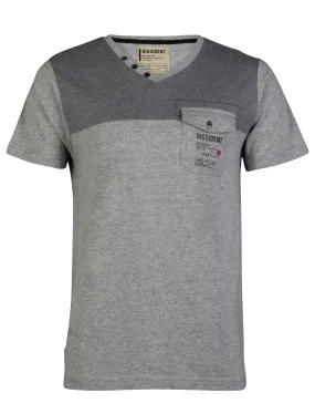 Dissident Westone T-Shirt in Lt Grey Marl