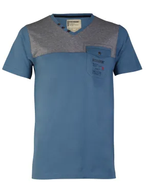 Dissident Westone T-Shirt in Vintage Blue