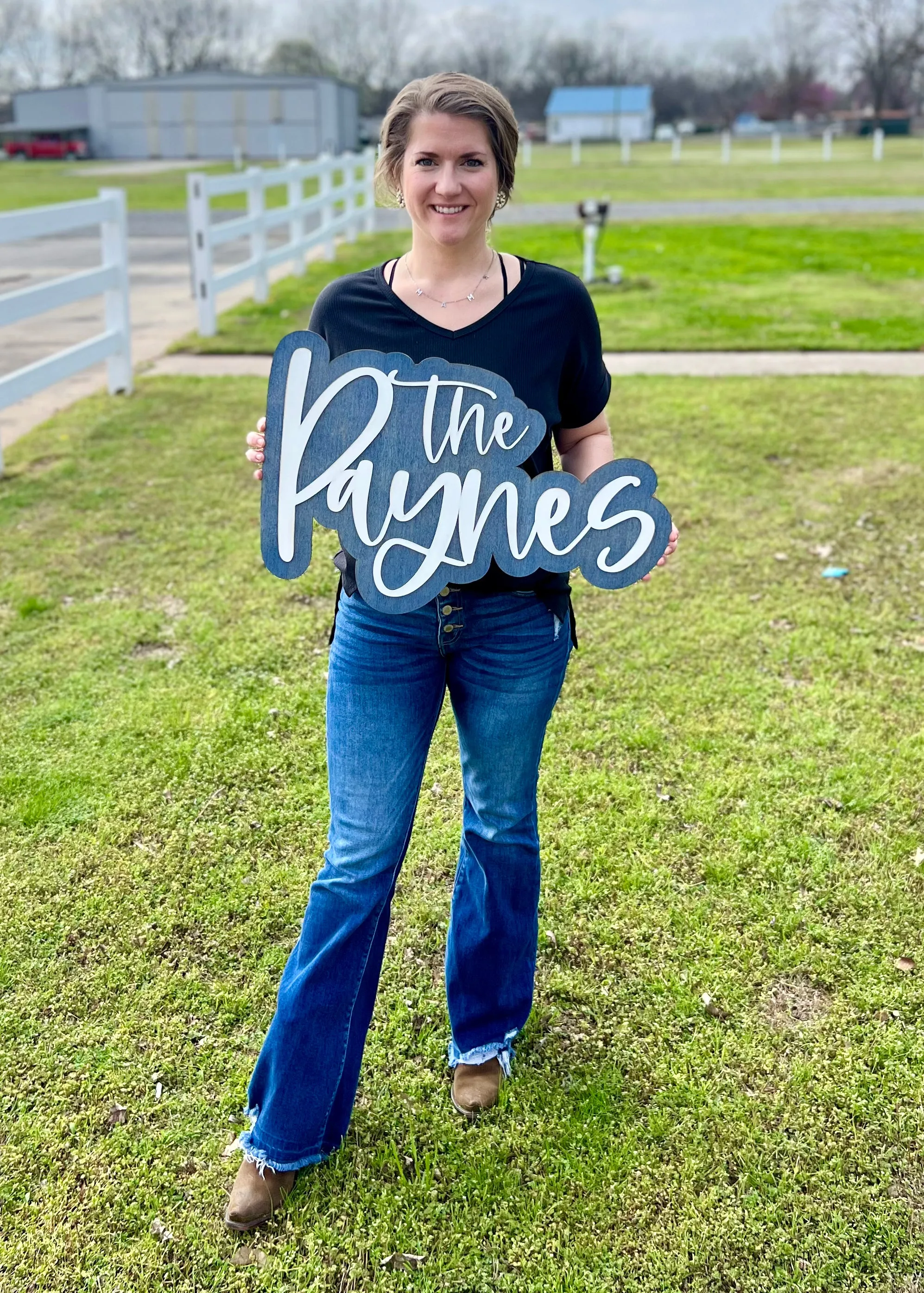 Double Layer Name Sign