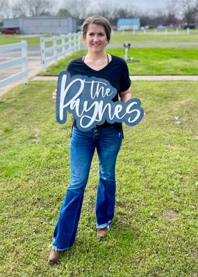 Double Layer Name Sign