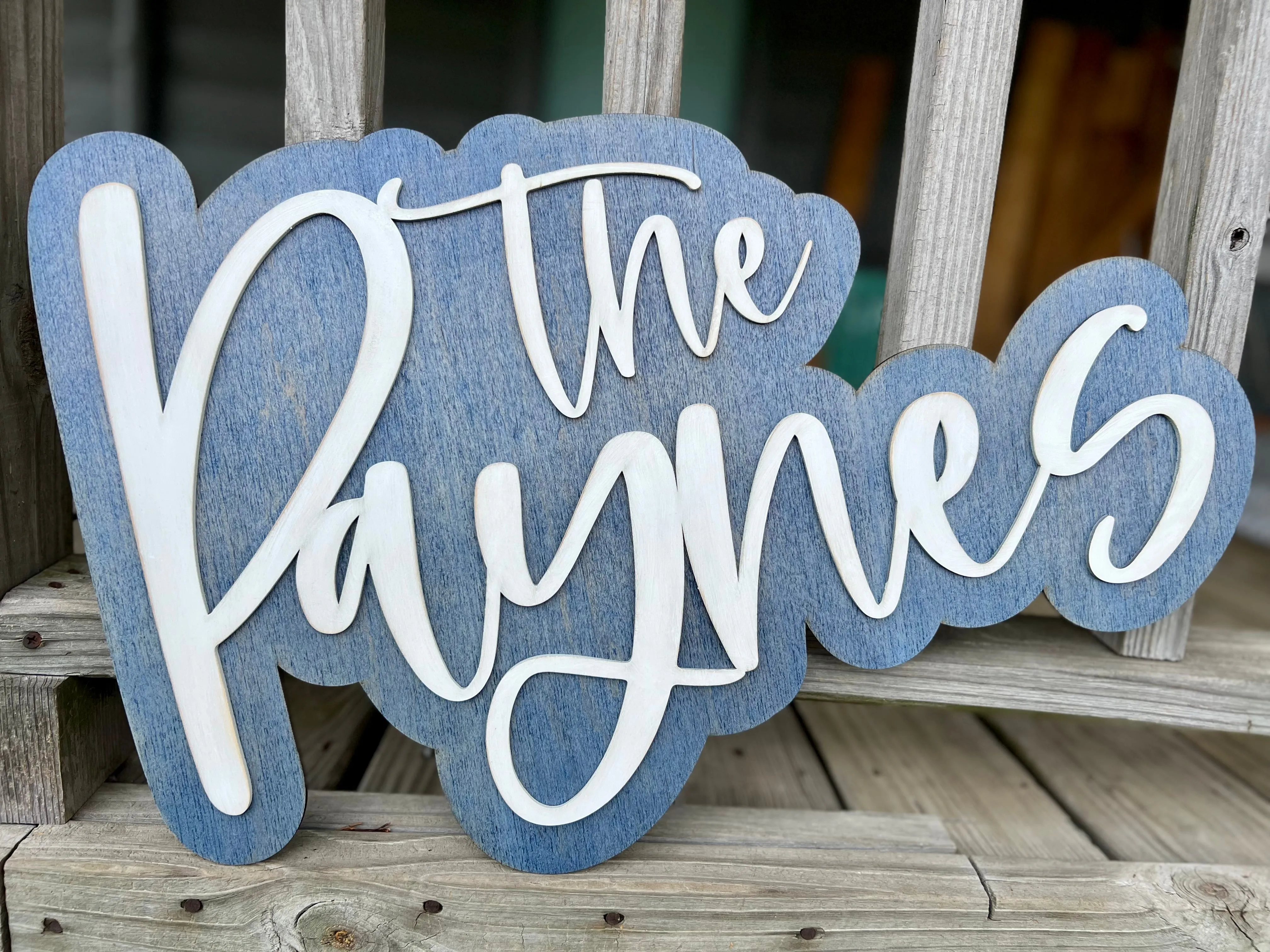 Double Layer Name Sign