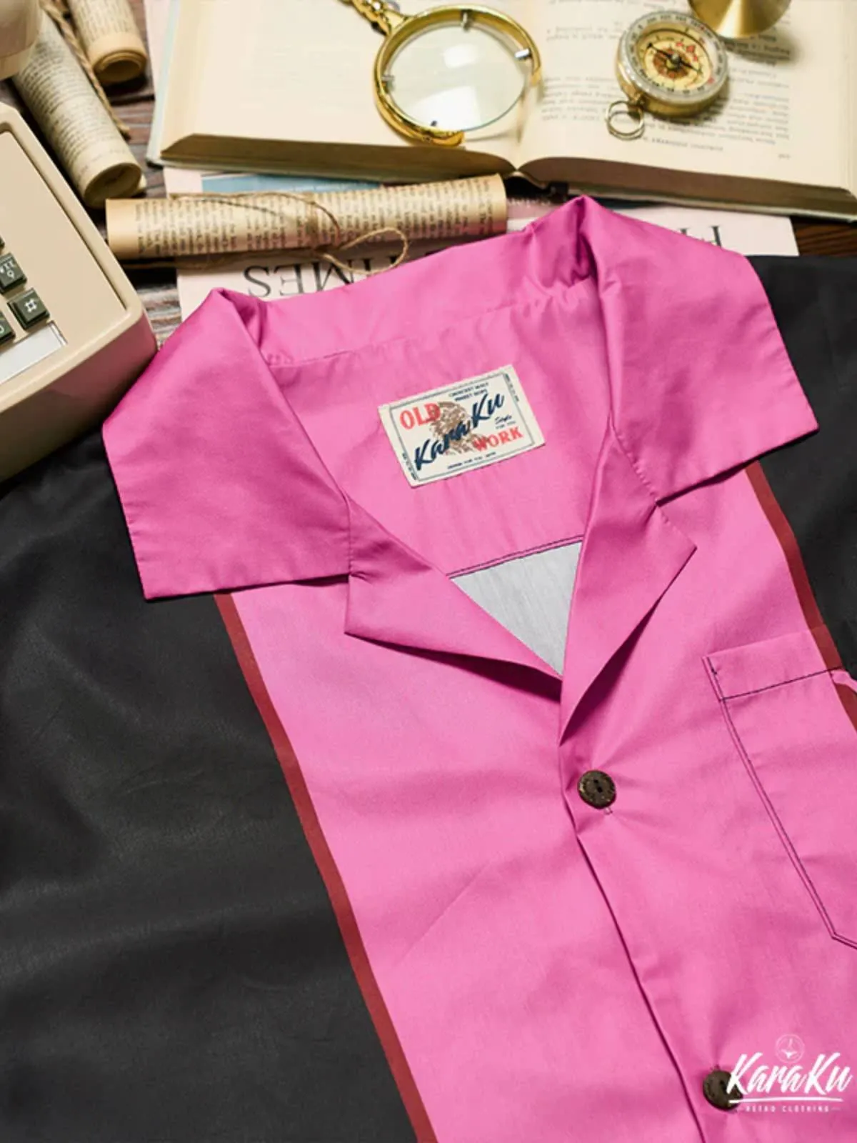 Double Panel Lady of Burlesque Cotton Bowling Shirt