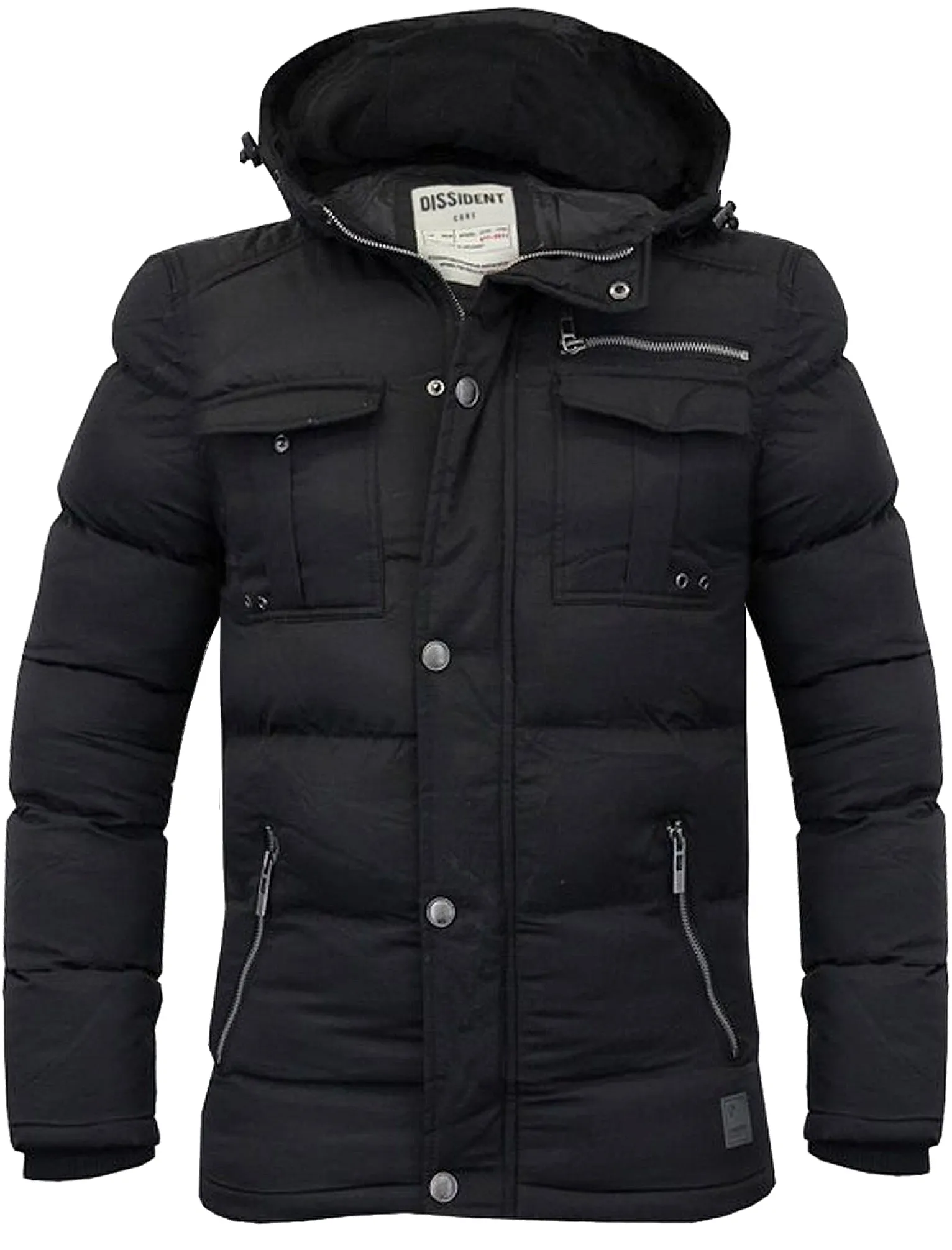 Durweston Padded Coat in Black - Dissident