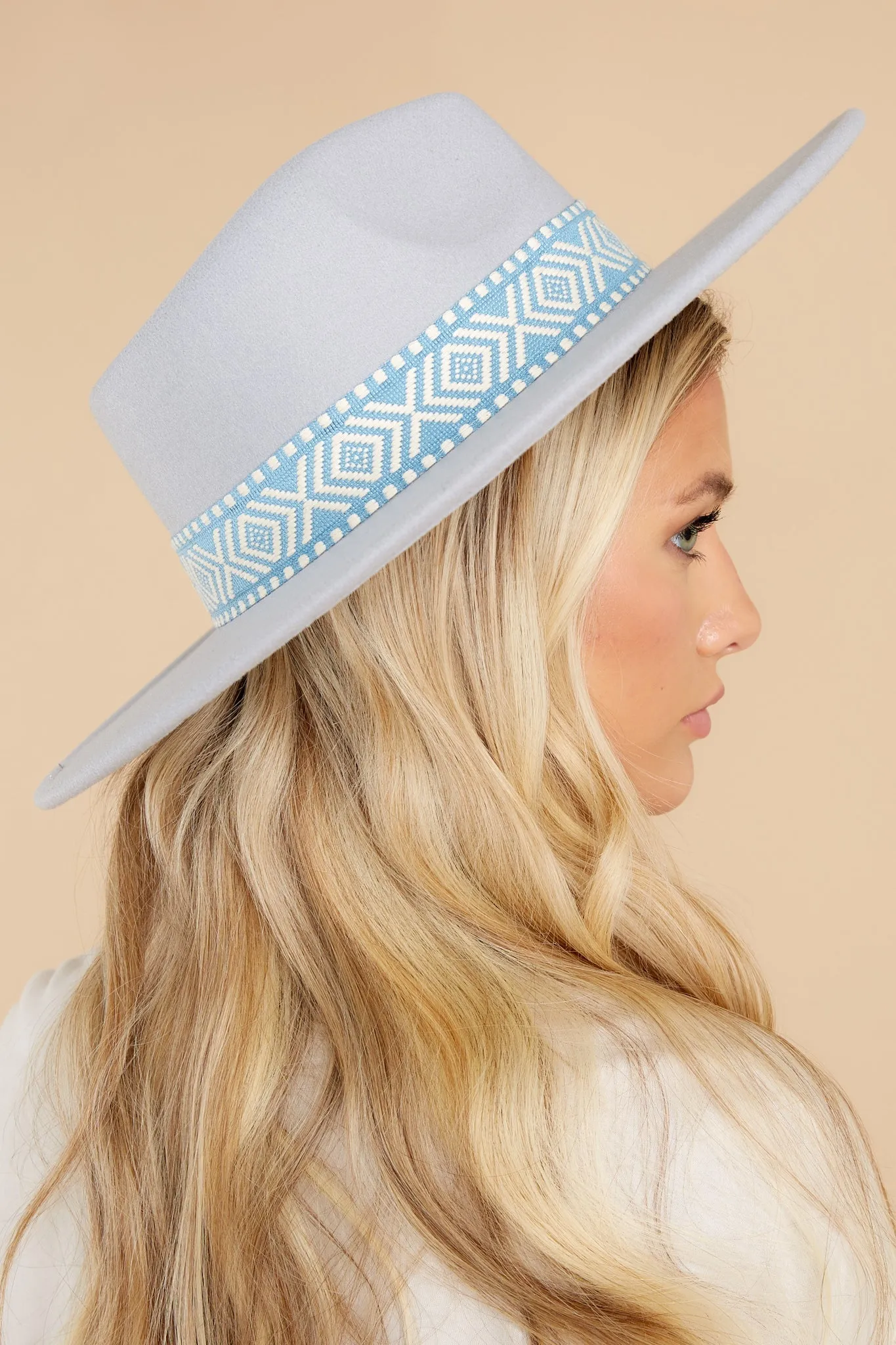 East Meets West Light Blue Hat