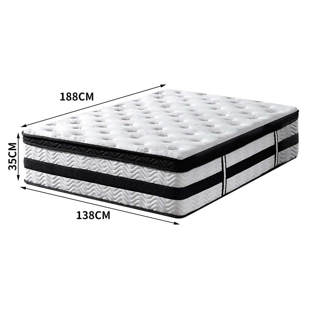 Egg Crate Foam Mattress 35CM Thickness Euro Top Double Size DeramZ