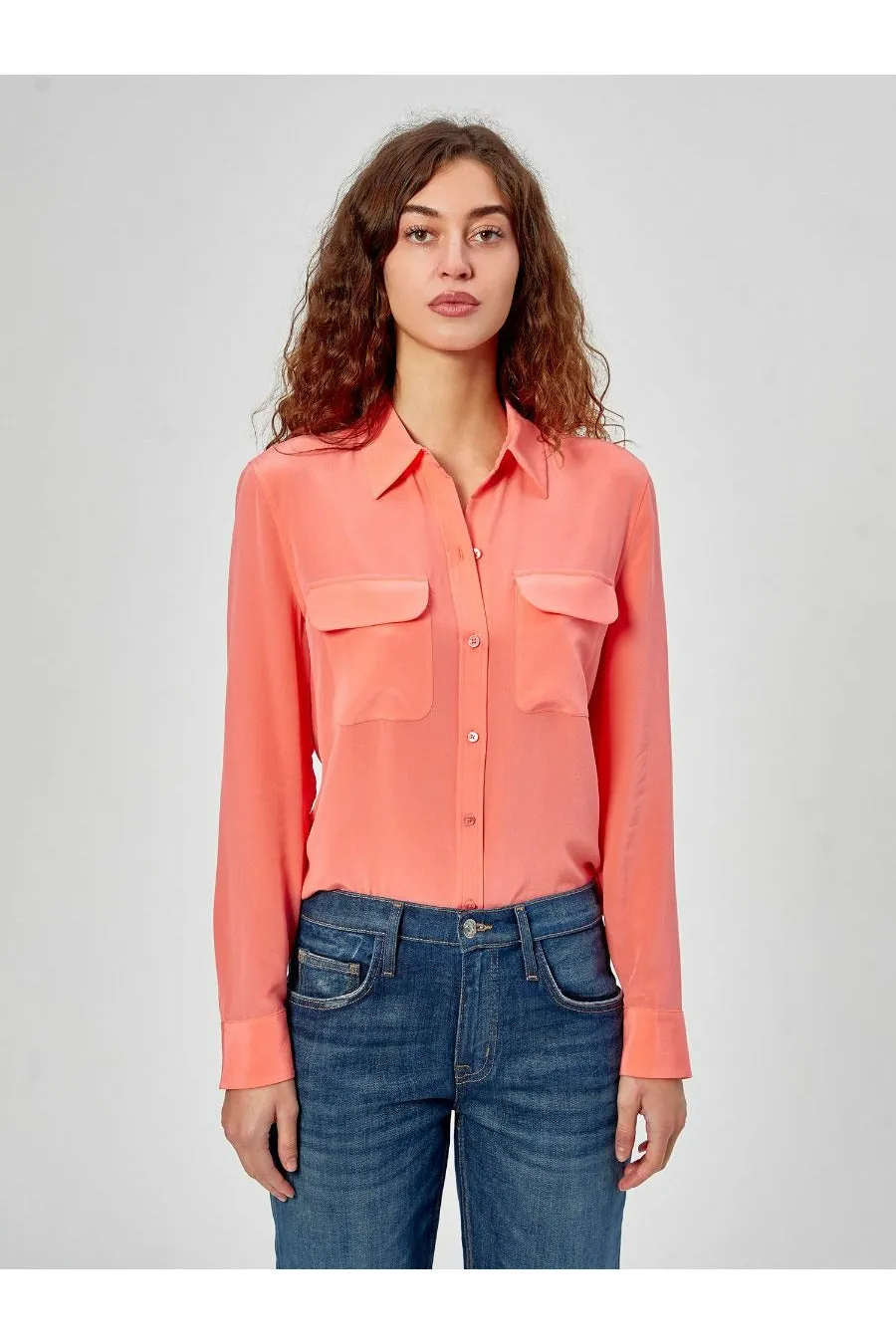 Equipment Slim Signature Shirt - Melon