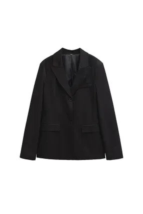 'Evelyn' Long Sleeve Slim Fit Casual Blazer