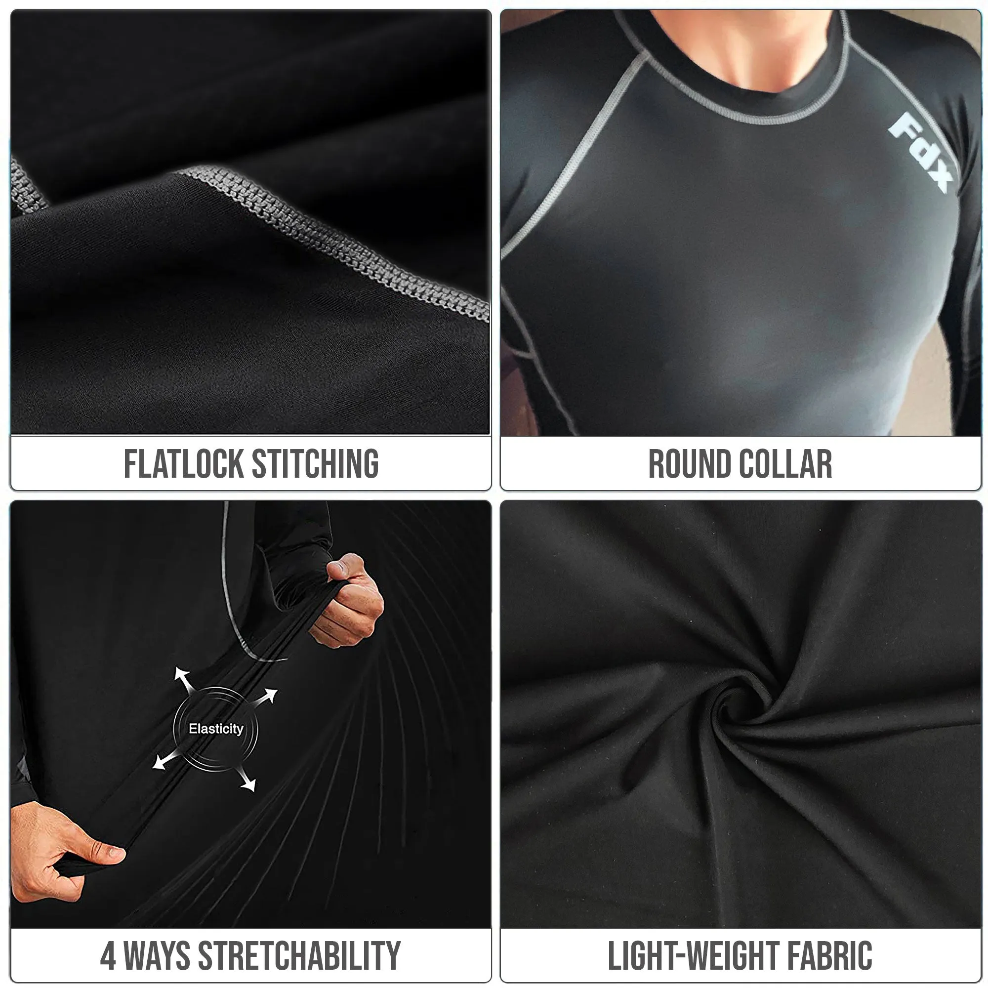 Fdx Thermolinx Red Men's Base Layer Compression Top
