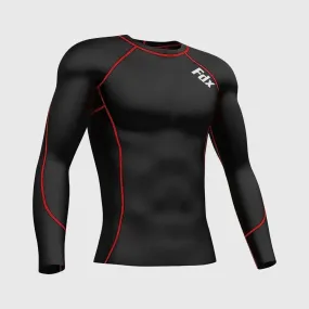 Fdx Thermolinx Red Men's Base Layer Compression Top