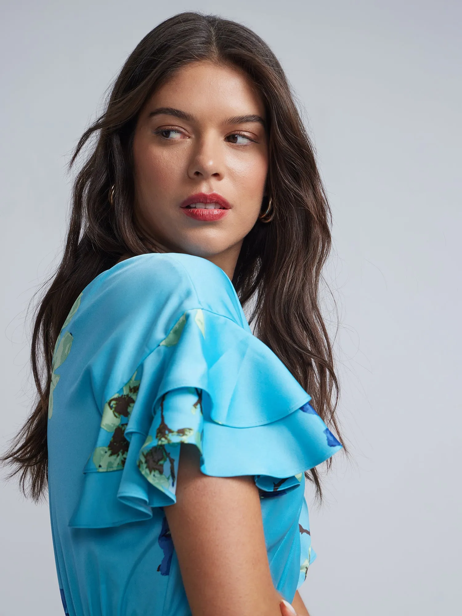 Floral-Print Wrap Dress