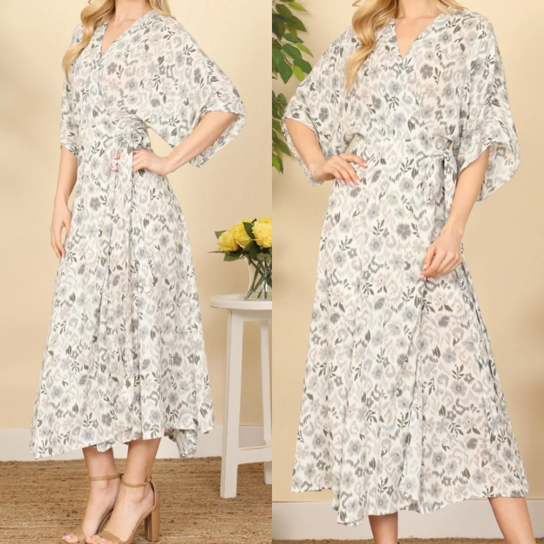 Floral Wrap Dress