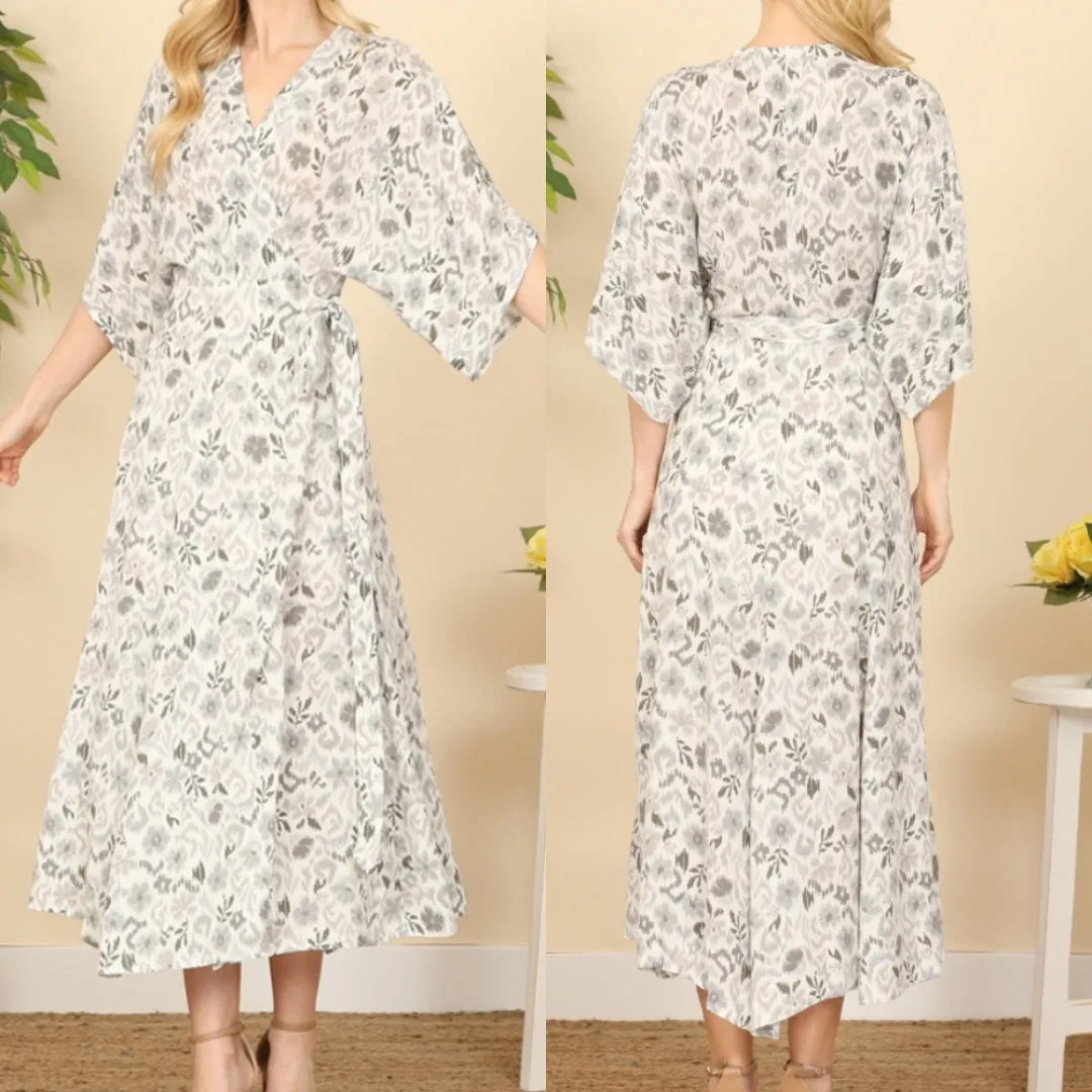 Floral Wrap Dress